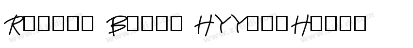 Roboto Black HYYakuH字体转换